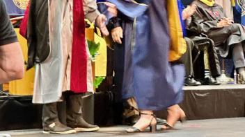 Rachel getting hooded 2