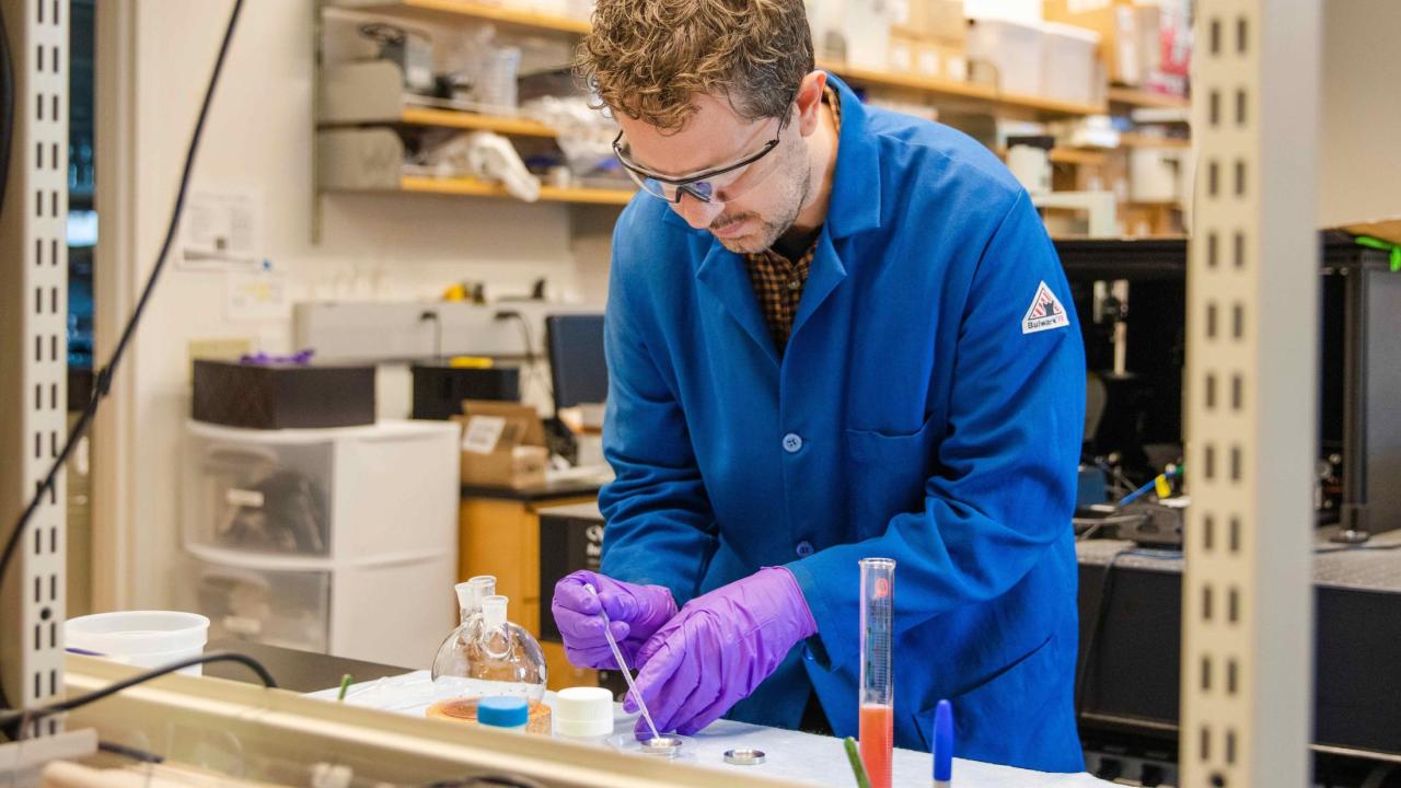 Randy in the lab