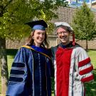 Rachel and Randy at graduation